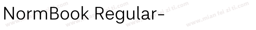 NormBook Regular字体转换